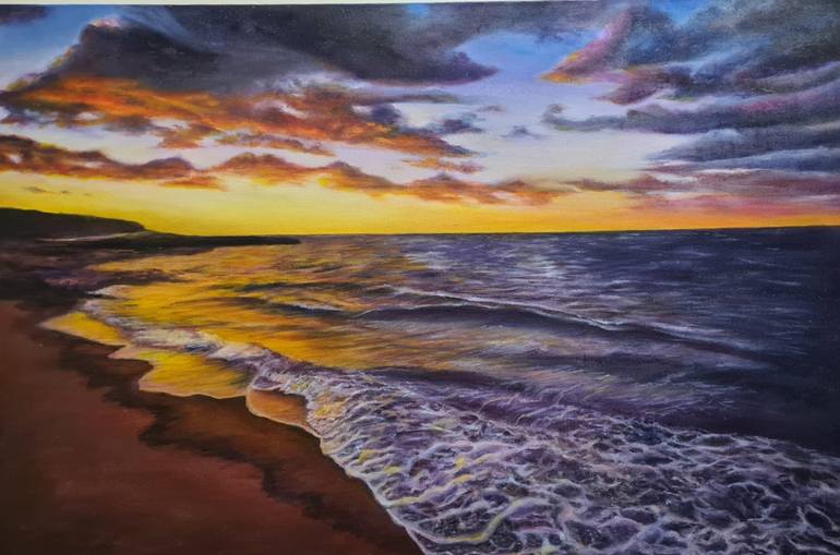 Original Seascape Painting by Farheen kanwal