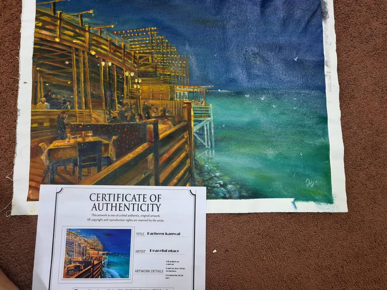 Original Conceptual Seascape Painting by Farheen Kanwal