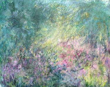 Original Abstract Expressionism Floral Paintings by Weeda Hamdan