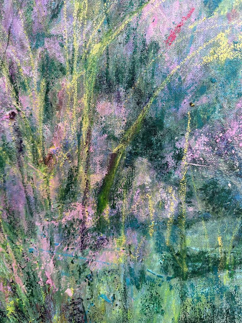 Original Abstract Expressionism Floral Painting by Weeda Hamdan