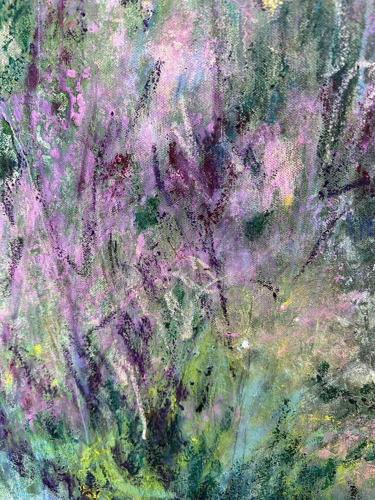 Original Abstract Expressionism Floral Painting by Weeda Hamdan