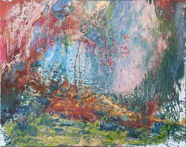 Original Abstract Expressionism Landscape Paintings by Weeda Hamdan