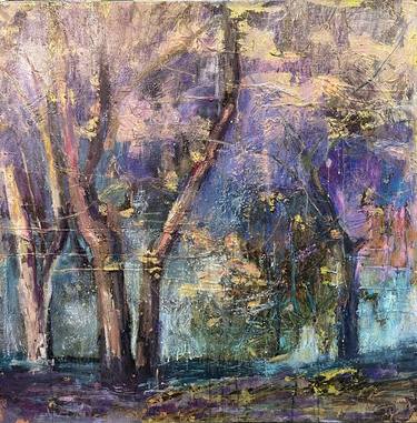 Original Abstract Expressionism Landscape Painting by Weeda Hamdan