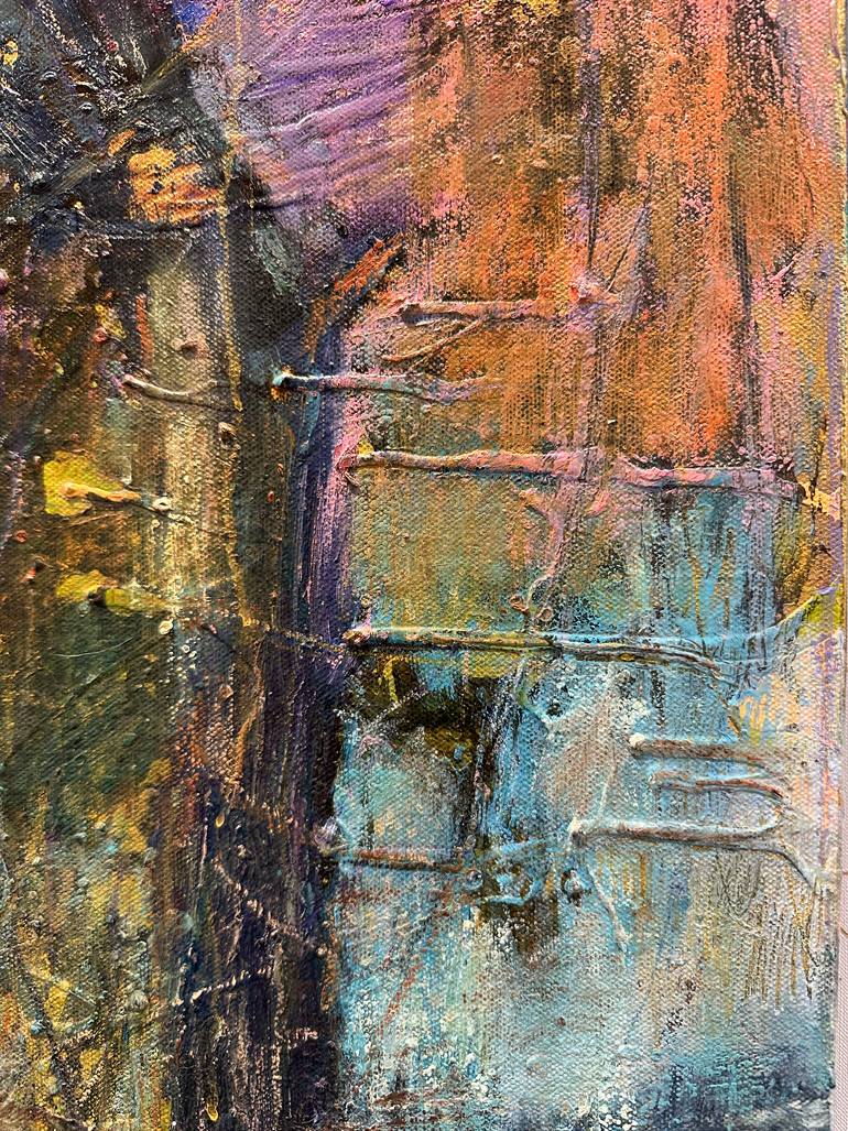 Original Abstract Expressionism Landscape Painting by Weeda Hamdan