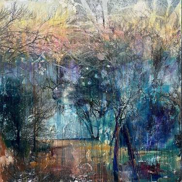 Original Abstract Expressionism Landscape Painting by Weeda Hamdan