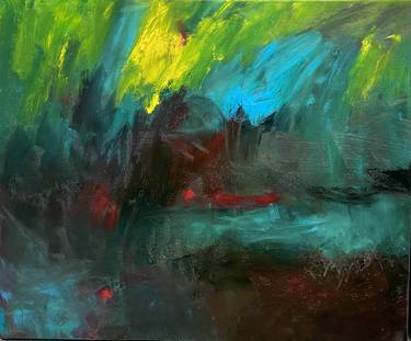 Print of Abstract Expressionism Landscape Paintings by Weeda Hamdan