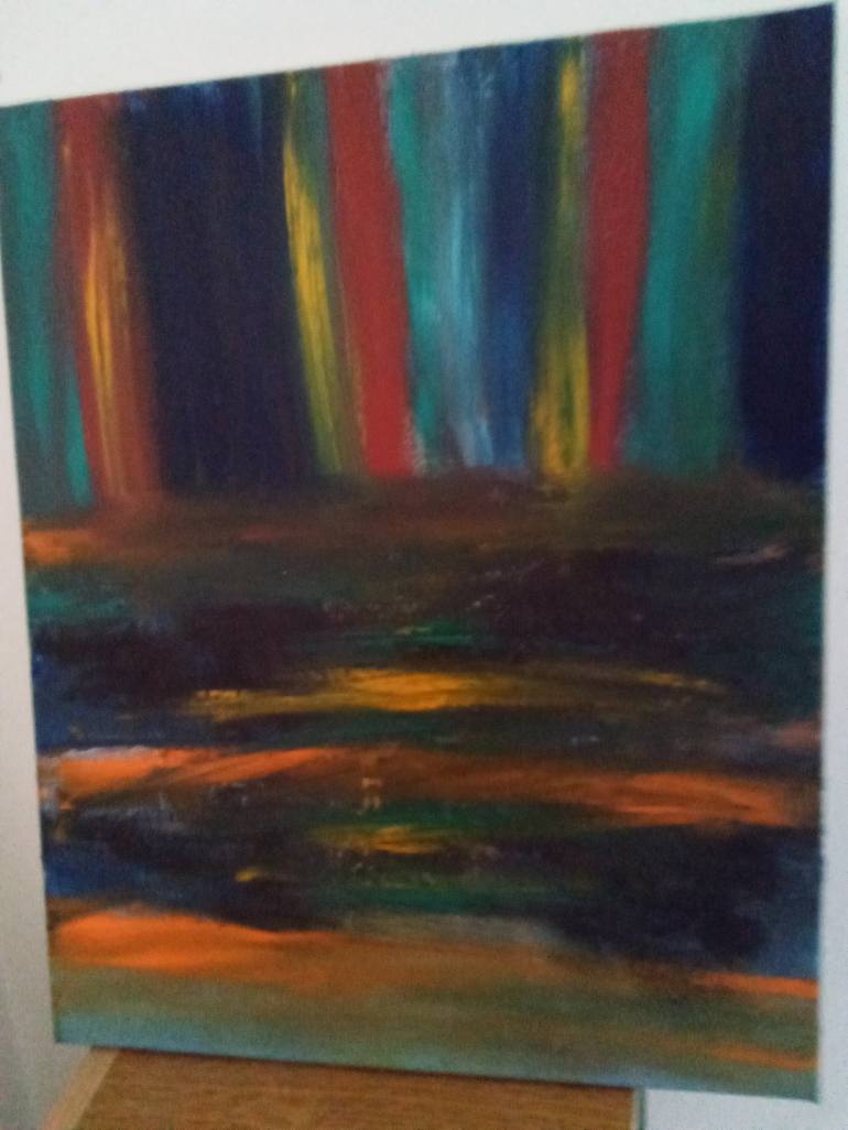 Original Abstract Expressionism Abstract Painting by Fjorela Laze