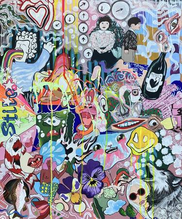 Print of Conceptual Graffiti Paintings by Silvia Bardani
