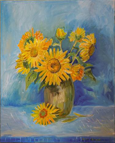 Original Impressionism Floral Paintings by Pavel Levites