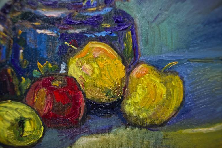 Original Impressionism Food Painting by Pavel Levites