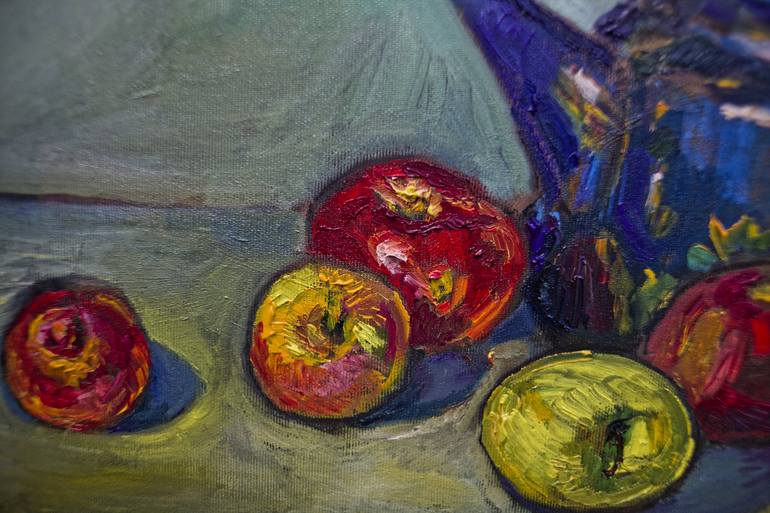 Original Impressionism Food Painting by Pavel Levites