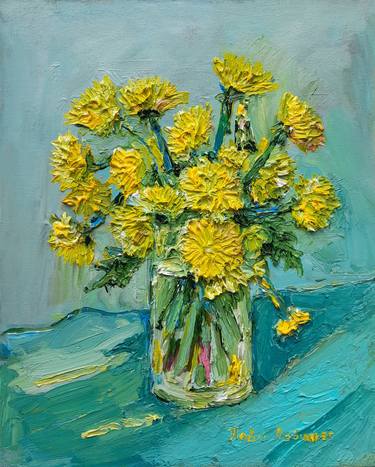 Original Impressionism Floral Paintings by Pavel Levites