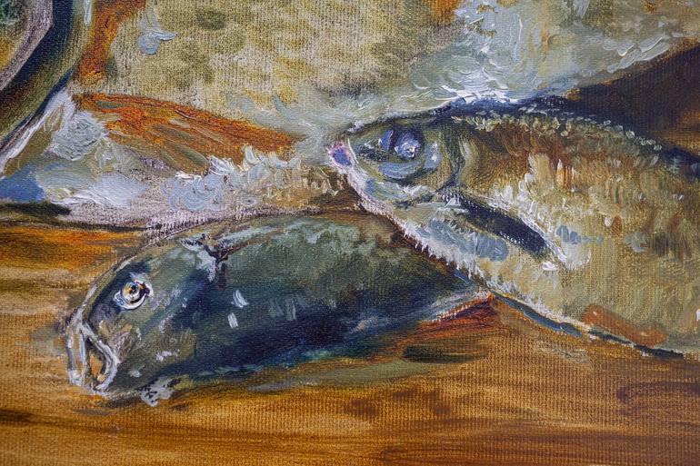 Original Fish Painting by Pavel Levites