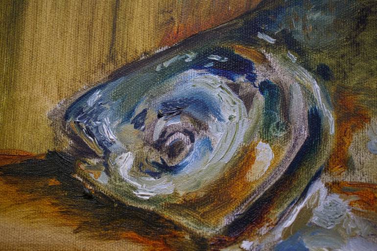 Original Impressionism Fish Painting by Pavel Levites