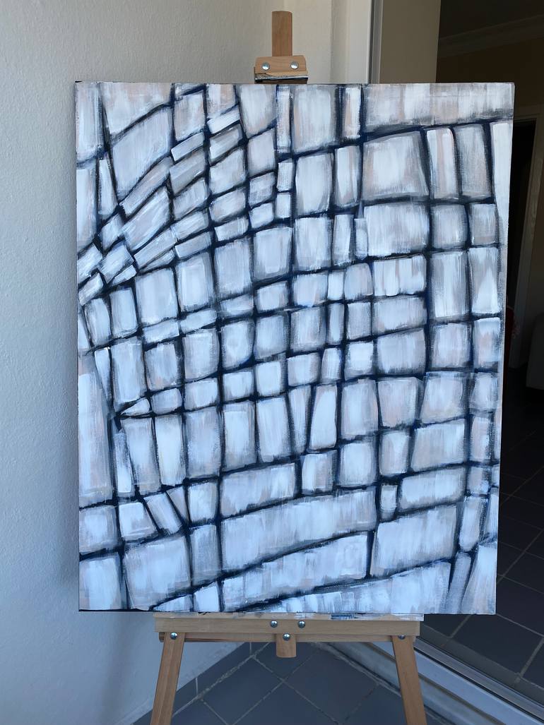 Original Abstract Expressionism Abstract Painting by Julia Kisi