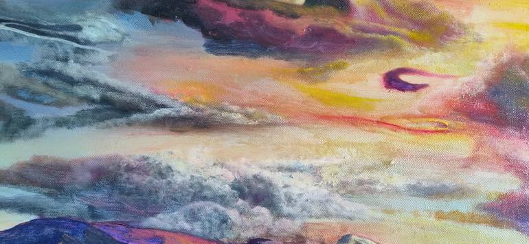 Original Surrealism Landscape Painting by John Arevalo