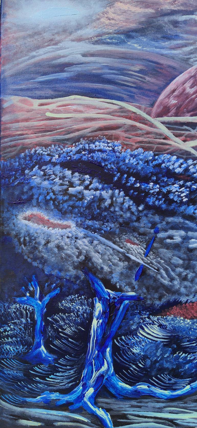 Original Abstract Expressionism Landscape Painting by John Arevalo