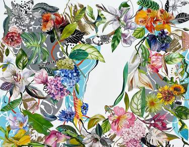 Original Floral Mixed Media by Kathryn Adele Schumacher