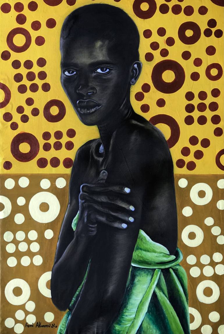 Original Contemporary Body Painting by Oluwafemi Akanmu