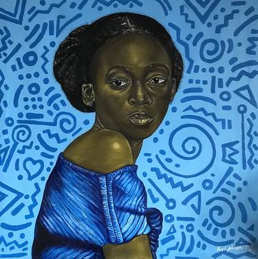 Print of Women Paintings by Oluwafemi Akanmu