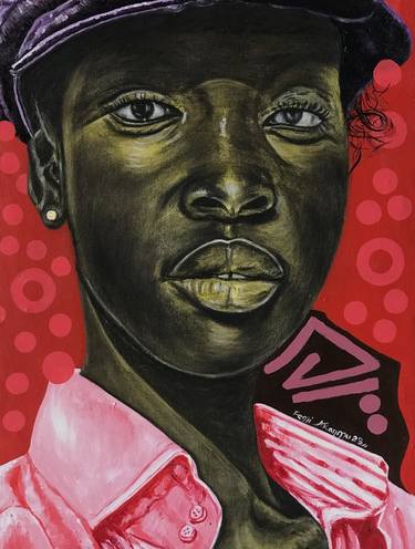 Print of Portraiture Women Paintings by Oluwafemi Akanmu