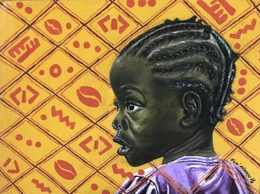 Original Contemporary Children Paintings by Oluwafemi Akanmu