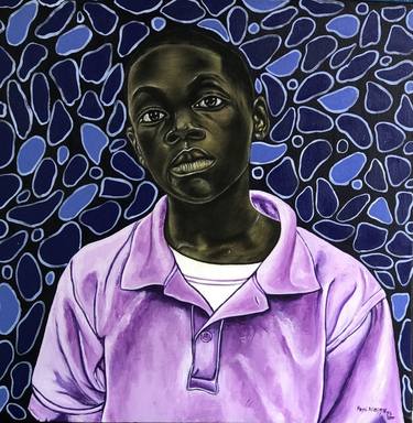 Original Portraiture Children Paintings by Oluwafemi Akanmu