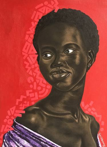 Original Figurative Women Paintings by Oluwafemi Akanmu