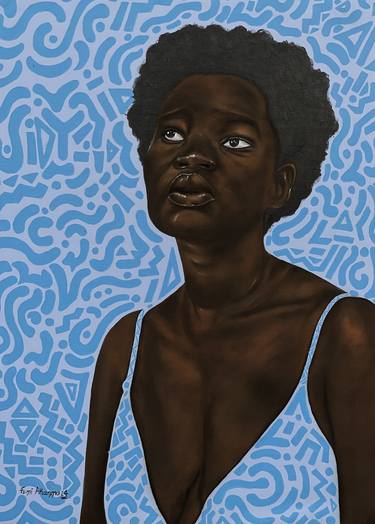 Print of Pop Art Women Paintings by Oluwafemi Akanmu