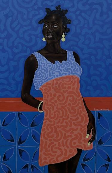Print of Realism Women Paintings by Oluwafemi Akanmu