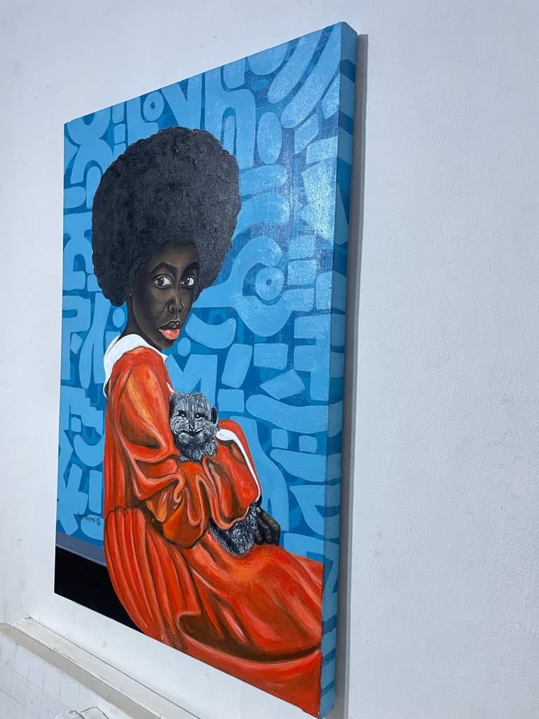 Original Contemporary Children Painting by Oluwafemi Akanmu