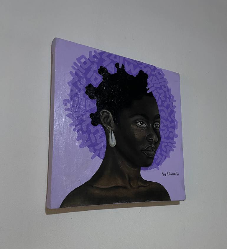 Original Contemporary Women Mixed Media by Oluwafemi Akanmu