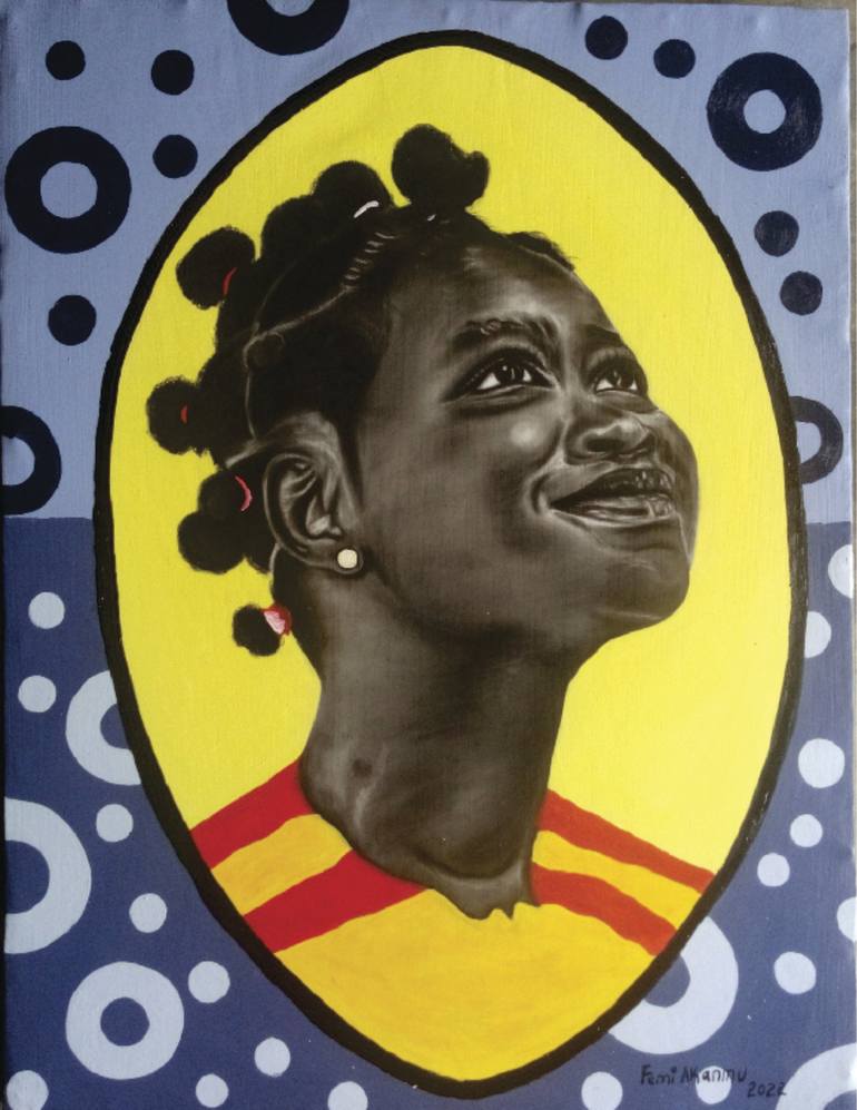 Print of Realism Body Mixed Media by Oluwafemi Akanmu