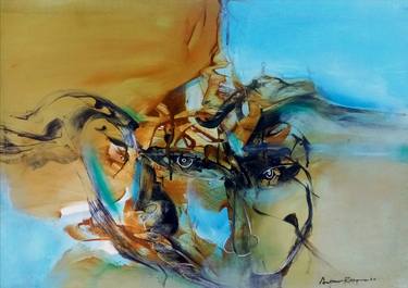 Original Abstract Expressionism Abstract Paintings by Anjana Rathnayaka