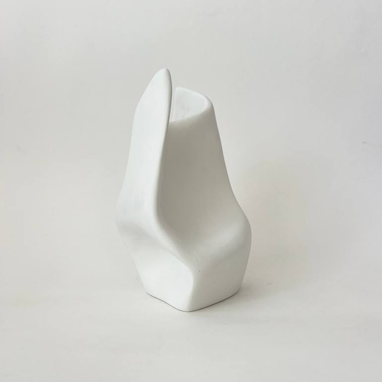 Original Black & White Abstract Sculpture by Natalia Valter