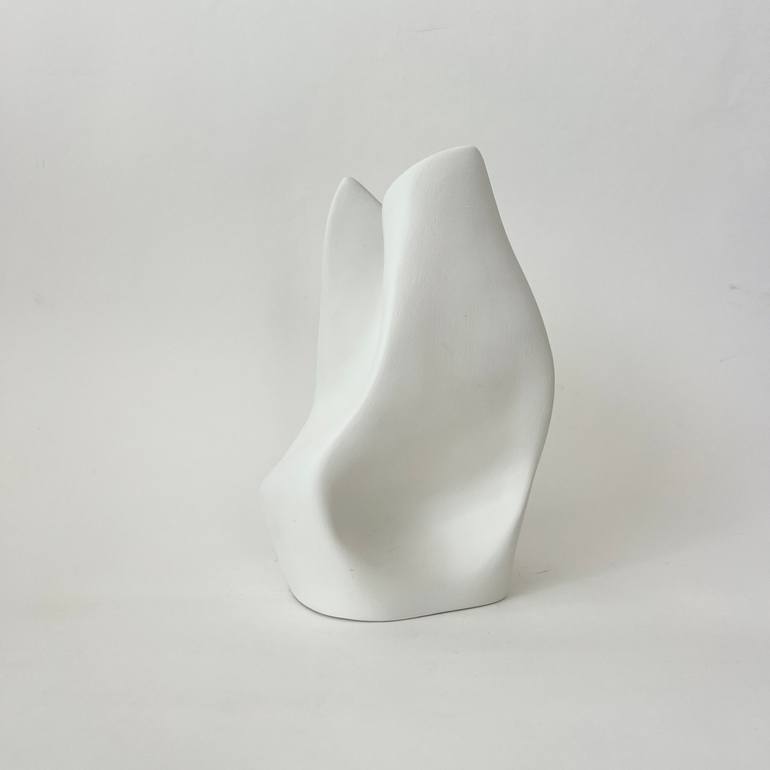Original Black & White Abstract Sculpture by Natalia Valter