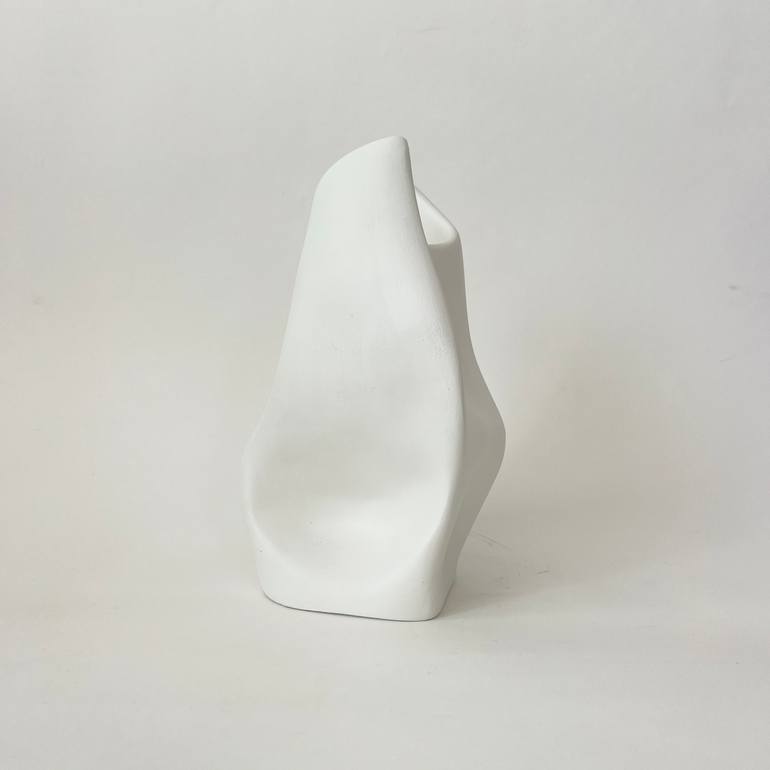 Original Black & White Abstract Sculpture by Natalia Valter