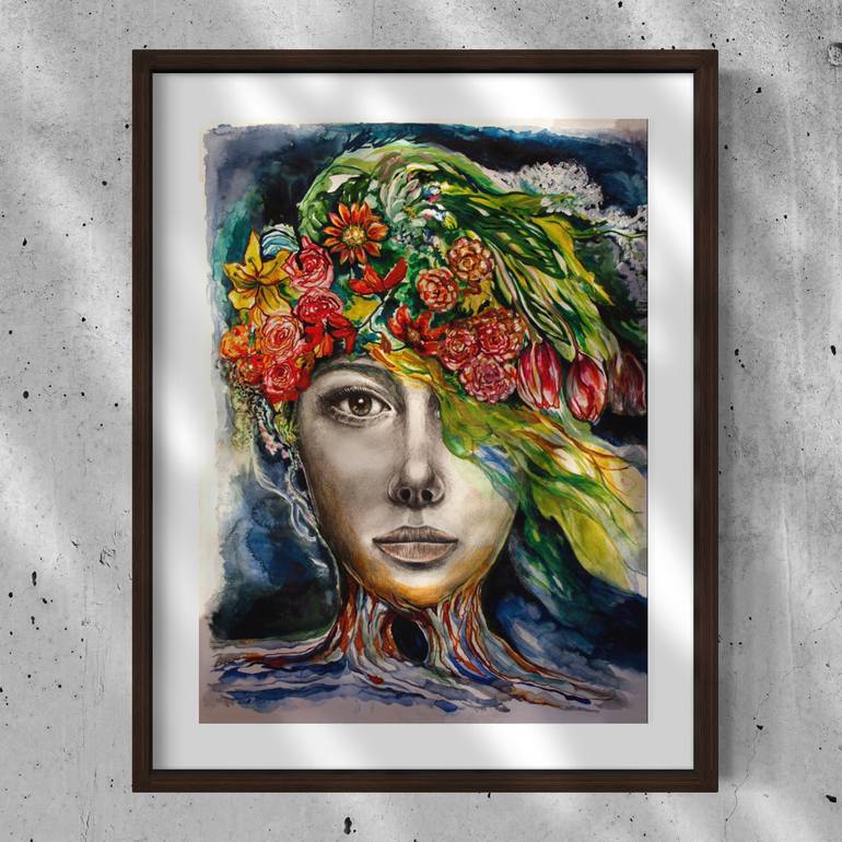 Original Figurative People Printmaking by Anna RześNiowiecka