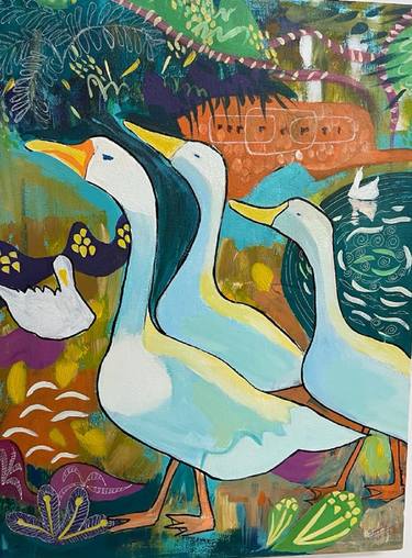 Original Expressionism Animal Paintings by Simple Mohanty Pani