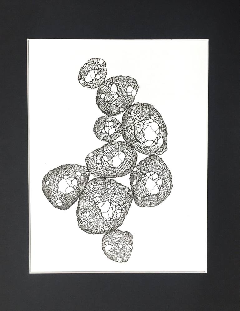 Original Minimalism Abstract Drawing by Gourdon Frédérique