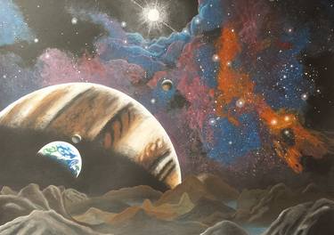 Print of Fine Art Outer Space Paintings by Brayan Muñoz Castro