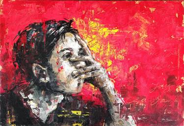 Original Expressionism Men Paintings by kus hervica