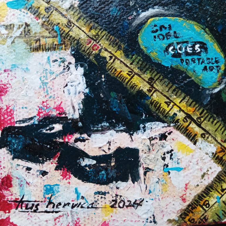 Original Abstract Expressionism Still Life Painting by Kus Hervica