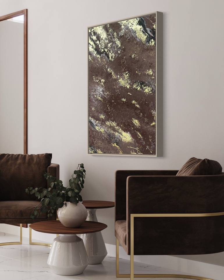 Original Art Deco Abstract Painting by Anzelika Sadova