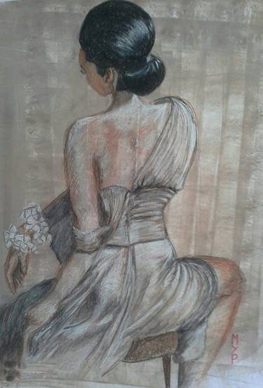 Original Figurative Women Mixed Media by Marie-Paule Jouin