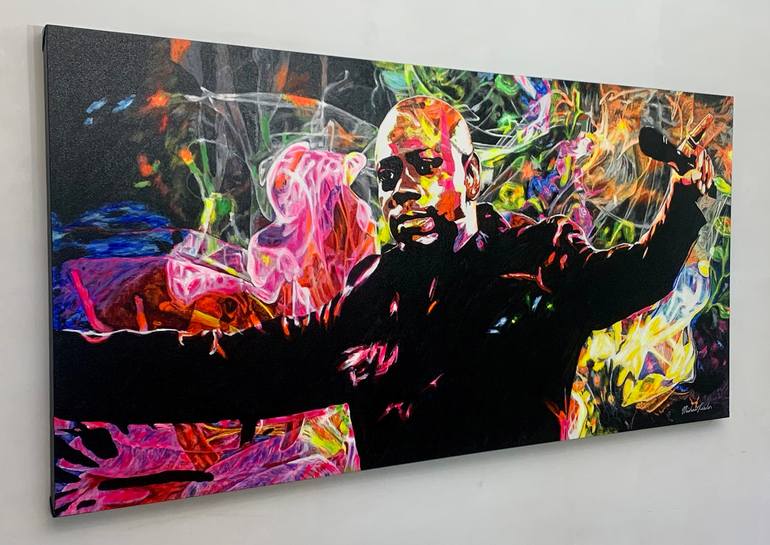 Original Abstract Pop Culture/Celebrity Painting by Michael Reeder