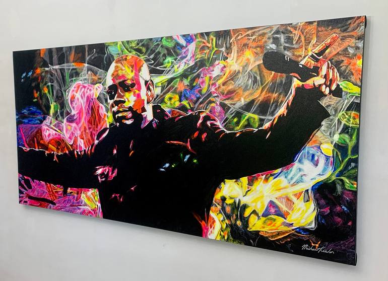 Original Abstract Pop Culture/Celebrity Painting by Michael Reeder