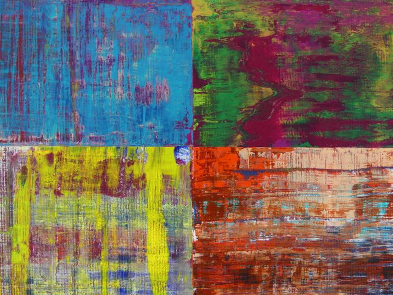 Original Abstract Expressionism Abstract Painting by Dobelina Art