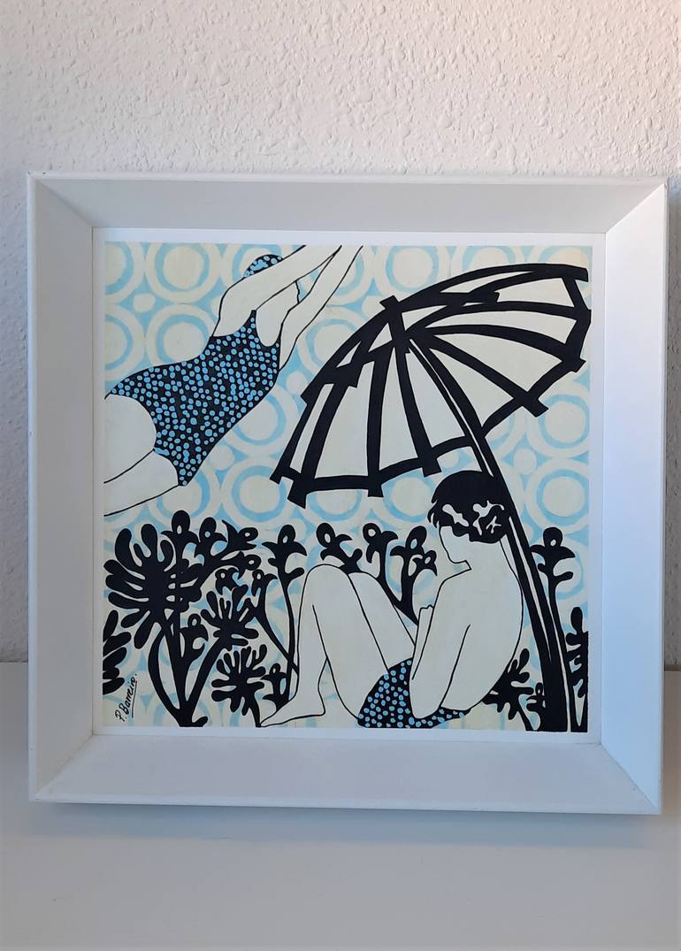 Original Figurative Women Painting by Paz Barreiro 