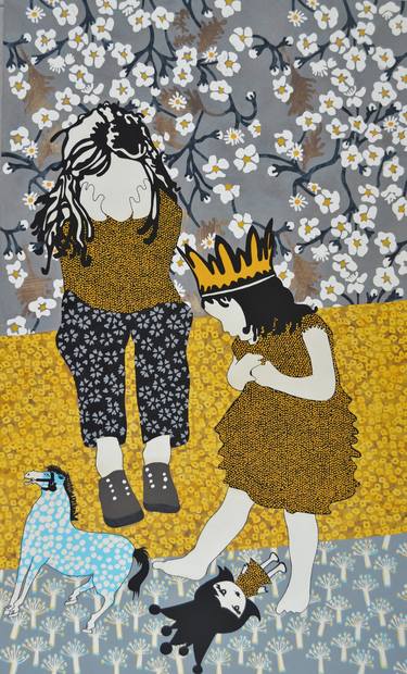 Print of Figurative Children Paintings by Paz Barreiro